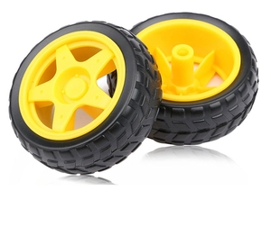 Robot lastikleri + DC hız düşürücü Motor kiti TT Motor 56G akıllı küçük araç şasi - Product Image 2