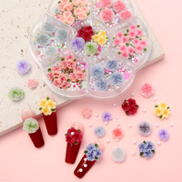 Kit de Breloques 3D Colorées Mignonnes Kawaii pour Ongles, Camélia en Résine, Pierres Précieuses Acryliques, Strass, Fournitures en Plastique pour Nail Art DIY, Cadeau