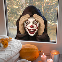 Autocollants de fenêtre en PVC style Instagram pour Halloween, film de verre ultra-transparent, autocollants festifs pour fenêtres, vente en gros transfrontalière