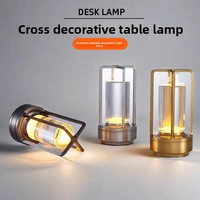 LED-Ladebar-Tischlampe mit Modernem Minimalistischem Design für Gastronomie und Außenbereich, ABS-Acryl & Aluminium-Konstruktion