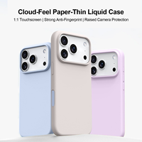 Étui en polaire douce avec technologie Flocking pour iPhone 18 17 Pro Max, Housse de protection intégrale anti-rayures
