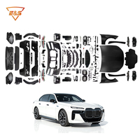 Kit de Carrocería Completo para BMW Serie 7 F01 F02 G70 M760 2009-2015, Plástico+ABS con Acabado Pulido, Parachoques Delantero/Trasero, Faldones Laterales, Parrilla