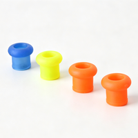 Anneau d'étanchéité en silicone pour canne à pêche, collier de fixation en caoutchouc, embout de protection double usage pour canne à pêche, 3 couleurs, vente en gros