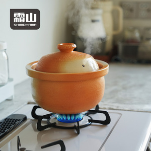 SHIMOYAMA <span class=keywords><strong>Pentola</strong></span> in Terracotta per Cucinare Riso e Zuppe, Cuociriso <span class=keywords><strong>di</strong></span> Alta Qualità, Utensile da Cucina in Terracotta - Product Image 5