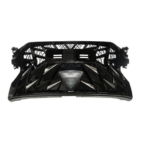 Grille de pare-chocs avant, style de calandre de voiture 2 pour Mitsubishi Pajero Sport 2021, en plastique ABS, noir, kit de carrosserie de pare-chocs avant