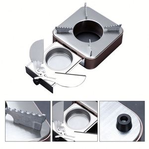 Réchaud de camping pliable en alliage d'aluminium léger, type tiroir épaissi, à alcool, pour hot pot - Product Image 2