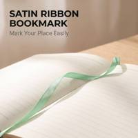 Carnet A5 personnalisé à deux tons avec 100 feuilles, reliure cousue, fermeture métallique, pages lignées et marque-page en ruban - Cadeau