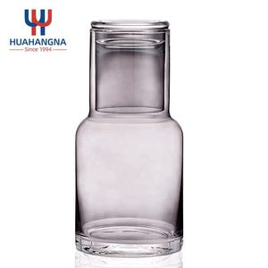 Dispensador elegante <span class=keywords><strong>de</strong></span> boquilla <span class=keywords><strong>de</strong></span> vidrio para baño, conjunto <span class=keywords><strong>de</strong></span> vidrio y garrafa <span class=keywords><strong>de</strong></span> noche, <span class=keywords><strong>de</strong></span> color, con vaso - Product Image 4