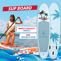Planche de SUP gonflable extra large 335 cm, capacité de charge 190 kg, livraison gratuite UE, Dropshipping, pour le yoga, rouge, certifiée CE