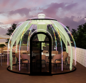 Alloggio in Hotel con struttura per campeggio leggera ecologica impermeabile e leggera all'aperto con bolle e Glamping casa a cupola geodetica - Product Image 4