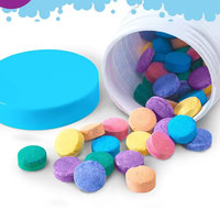 Variété de gouttes de bain personnalisées 6 couleurs non toxiques et sans parfum créent des comprimés amusants effervescents