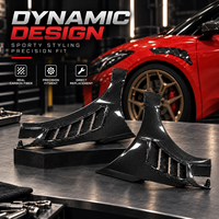 Aile avant en fibre de carbone pour Corvette C8 – Kit de remplacement d'ailes, garniture latérale, pièces de carrosserie automobile, accessoires de mise à niveau