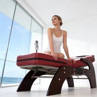 Table de massage thermique infrarouge lointain de style coréen, très vendue, avec rouleaux de jade automatiques pour soulagement des douleurs corporelles complètes