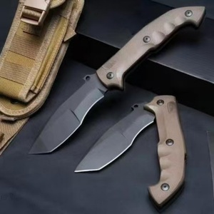 Couteau de poche pliant FOX-500 Indian Tracker personnalisable, qualité OEM, pour le camping, lame en acier à haute teneur en carbone ultra-affûtée, aluminium - Product Image 1