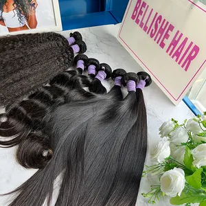 Vendeur vierge cambodgien brésilien indien faisceaux extensions de cheveux humains cheveux vierges vietnamiens à cuticule alignée cheveux humains