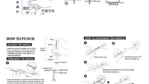 Блистерная упаковка, регулируемая игла для перфоратора с 3-мя иглами для шитья, набор аксессуаров для шитья, инструменты для рукоделия - Product Image 4