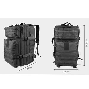 Custom 2025 <b>Black</b> 45l Big Capacity <b>Backpack</b> Ready to Ship Outdoor <b>Waterproof</b> Hiking <b>Backpack</b> - Product Image 5