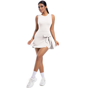 Nuevo Mono Deportivo para Mujer, Color Sólido, de Alta Calidad, Transpirable, para Gimnasio, Fitness, Golf, Tenis, Yoga - Product Image 3