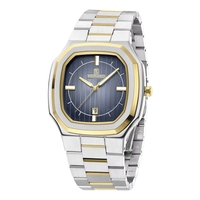 Reloj Hombre Cuadrado Acero Inoxidable Ultrafino Calendario Impermeable Luminoso Lujo OEM Personalizado Reloj Pulsera