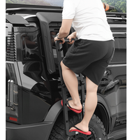 Échelle latérale en aluminium pour Jetour T1, échelle de toit tout-terrain, marches pliantes pour l'escalade, camping, randonnée, accessoires de voiture