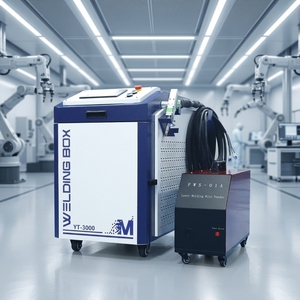 เครื่องเชื่อมเลเซอร์ไฟเบอร์แบบมือถือ 5 in 1 3000W แบตเตอรี่ลิเธียมพลังงานสูง รุ่นใหม่ เครื่องเชื่อมเลเซอร์แบบมือถือแบบรวม - Product Image 1