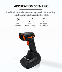 Lecteur de codes-barres sans fil HC-882BT, scanner de codes QR 1D 2D portable, lecteur de codes-barres sans fil avec station de charge - Product Image 5