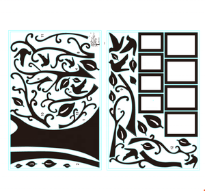 Autocollant <span class=keywords><strong>mural</strong></span> décoratif en PVC auto-adhésif amovible de grande taille pour cadre Photo de famille - Product Image 1