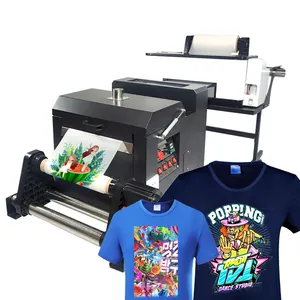 Printer Mini 60Cm Plastik Kartu ID Panas PET Film Dtf Pencetak Digital T Shirt Karton Kertas Printer Kartu