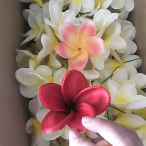 Q-1030 Bán Sỉ Bọt Nhân Tạo Mũ Nón Hawaii Egg Flowers Đối Với Đảng Trang Trí