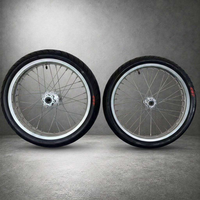 Ensemble de roues Supermoto haute performance de 17 pouces, compatible avec Surron Light Bee X LBX Talaria Sting 17x1.60 17x2.15, pneus CST chromés argentés