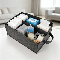 Boîte de rangement pour vêtements en feutre avec séparateurs amovibles, multi-compartiments, portable, écologique, durable, organisateur de bureau, sous-vêtements