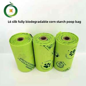 Foreign Trade Eco-Friendly 1.6 Silk Fully Degradable Corn Starch Stackable <b>Dog</b> Print Pet Poop <b>Bag</b> Garbage <b>Bag</b> Factory Direct - Product Image 3