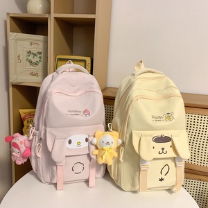 Sac à dos unisexe en nylon, mignon et tendance, pour <span class=keywords><strong>moto</strong></span>, respirant, décontracté, avec bandoulière incurvée, idéal pour étudiant - Nouvelle collection 2024 - Product Image 1