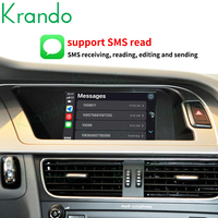 Boîtier d'interface sans fil Krando Apple CarPlay Android Auto pour Audi A4 A4L A5 S4 B8 B9 2009-2020 MMI 2G 3G RMC MIB BT Contrôle Siri