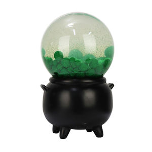 Figura <span class=keywords><strong>de</strong></span> resina personalizada Halloween Witch's Brew Snow Globe <span class=keywords><strong>Bola</strong></span> verde <span class=keywords><strong>Bola</strong></span> <span class=keywords><strong>de</strong></span> cristal con purpurina - Product Image 4