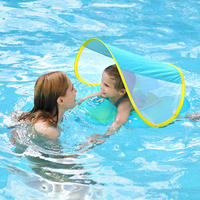 Nouveau prix usine, nouvelle version améliorée : Bouée de natation gonflable pour bébé avec auvent, ceinture de natation pour enfants, anneau de natation flottant
