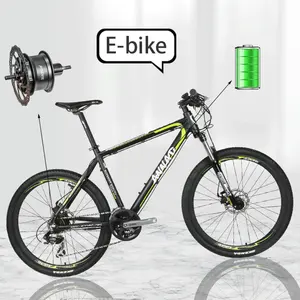 工厂定制小型轻型后轮驱动电机框架内置锂电池山地电动自行车