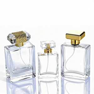 Vente en gros de flacons de parfum personnalisés de couleur nouvelle génération, 30 ml, 50 ml, 100 ml, flacons de parfum carrés avec emballage en boîte, couleur personnalisée, logo privé - Product Image 4