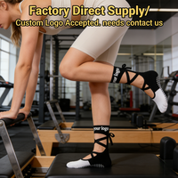 Chaussettes de sport antidérapantes pour femmes en coton biologique, avec semelle en tissu éponge, pour la salle de sport, préviennent les ampoules, échantillon gratuit garanti, très recommandées