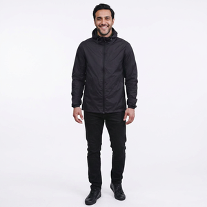 Customized Logo OEM Service Men's Windbreaker <b>Jacket</b> High Quality Softshell <b>Denim</b> Fabric Hooded Reversible Winter Season - Product Image 1