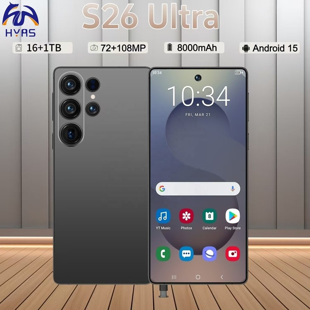 Newest Model S26 Ultra 6.9 Inch High Quality 5G Smartphone Strong Processor Fast Charge Global Version Android Mobile Phone
