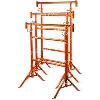 Tréteau de maçon en acier à hauteur réglable pour échafaudage réglable 1.2x2.19m Tréteau Macon avec pied pivotant Tréteaux De Macon