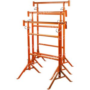 Tréteau de <span class=keywords><strong>maçon</strong></span> en acier à hauteur réglable pour <span class=keywords><strong>échafaudage</strong></span> réglable 1.2x2.19m Tréteau Macon avec pied pivotant Tréteaux De Macon - Product Image 2