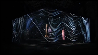 Écran de projecteur de maille holographique Transparent grand écran de Projection d'hologramme 3D écran de gaze Holo pour la scène
