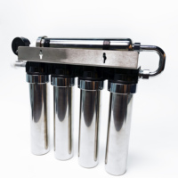 Filtre à eau UF pour toute la maison en acier inoxydable, système de purification d'eau manuel à ultrafiltration à 5 étages pour les ménages