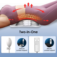 Civière arrière réglable Coussin de massage de traction lombaire Télécommande Airbag Taille Support de colonne vertébrale Masseur