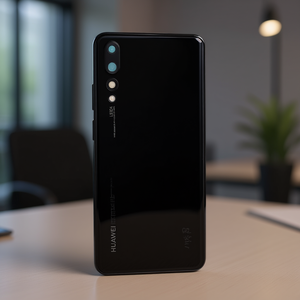 Coque arrière en verre noir avec objectif d'appareil photo pour Huawei P20 Pro - Product Image 3