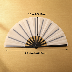 Éventails portables classiques en bambou personnalisés pour la publicité musicale, les mariages et les décorations de fête – Vente en gros - Product Image 2