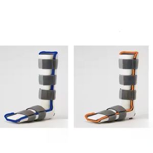 Sangle de rééducation du genou en velcro gris de haute qualité, personnalisée en usine, pour soulagement médical et protection, avec sangle élastique - Product Image 4