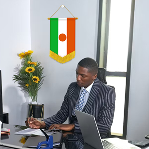 Wholesale Mini Pennant Car Flags Niger Wall Decor <b>Small</b> <b>Ornaments</b> Hanging Digital Printing Satin Material - Product Image 4